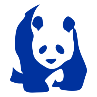 Realistic Giant Panda Decal (Blue)